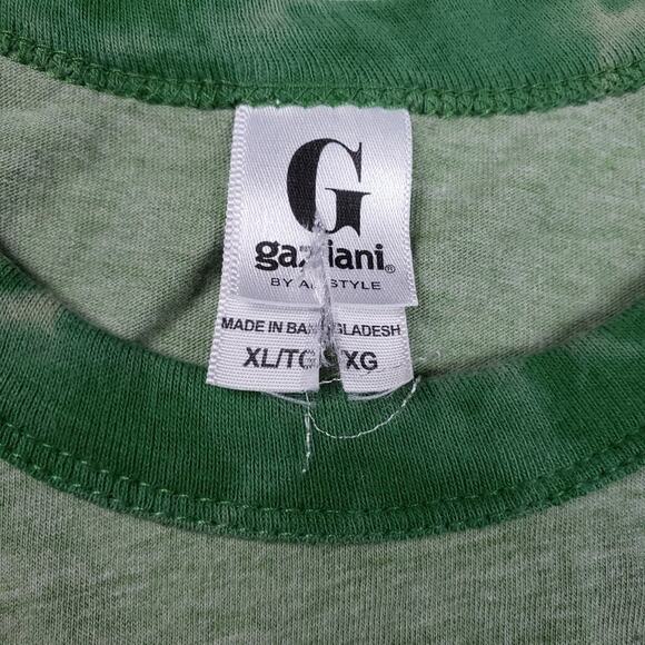 Bleach Dyed Here and Now Ringer Graphic T-Shirt Men's Size XL - Picture 6 of 9